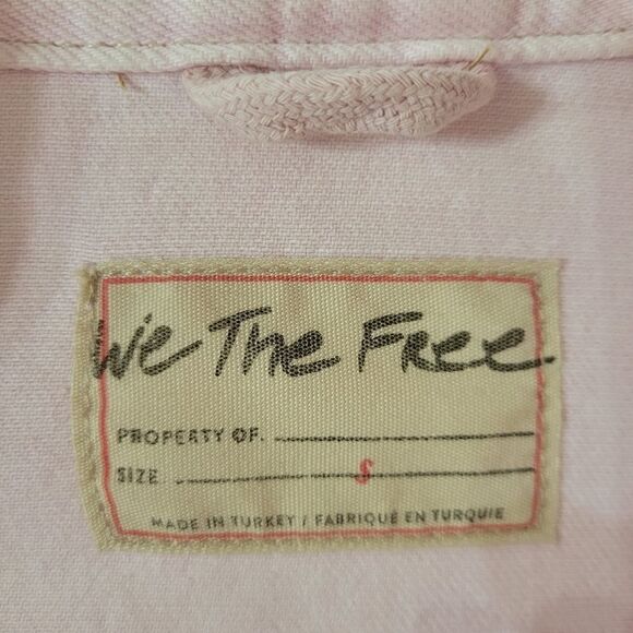 Free People Star Crossed Sorbet Denim Cropped Jacket - Picture 6 of 16